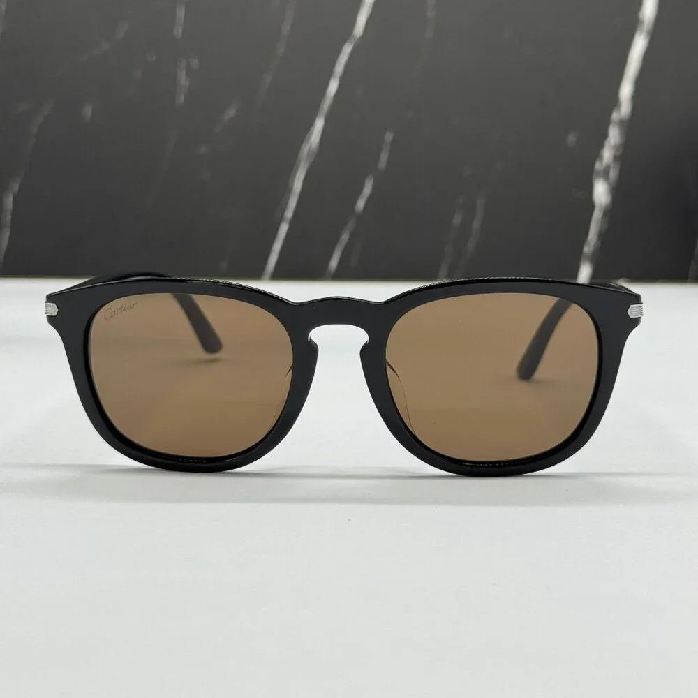NEW CARTIER BLACK UNISEX SUNGLASSES CARTIER CT0011SA 004